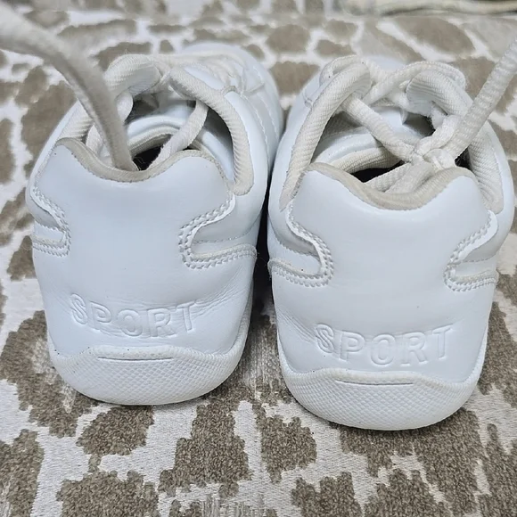 Kids White Sneakers - Picture 2 of 8